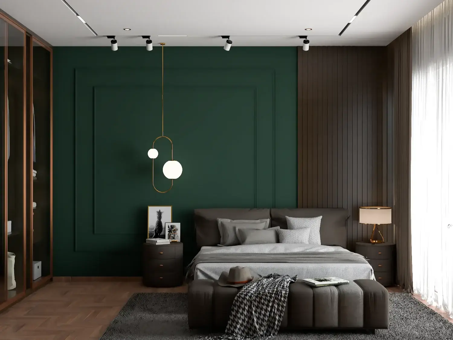 Modern luxury home interiors in Bangalore by WeDezine Studio.