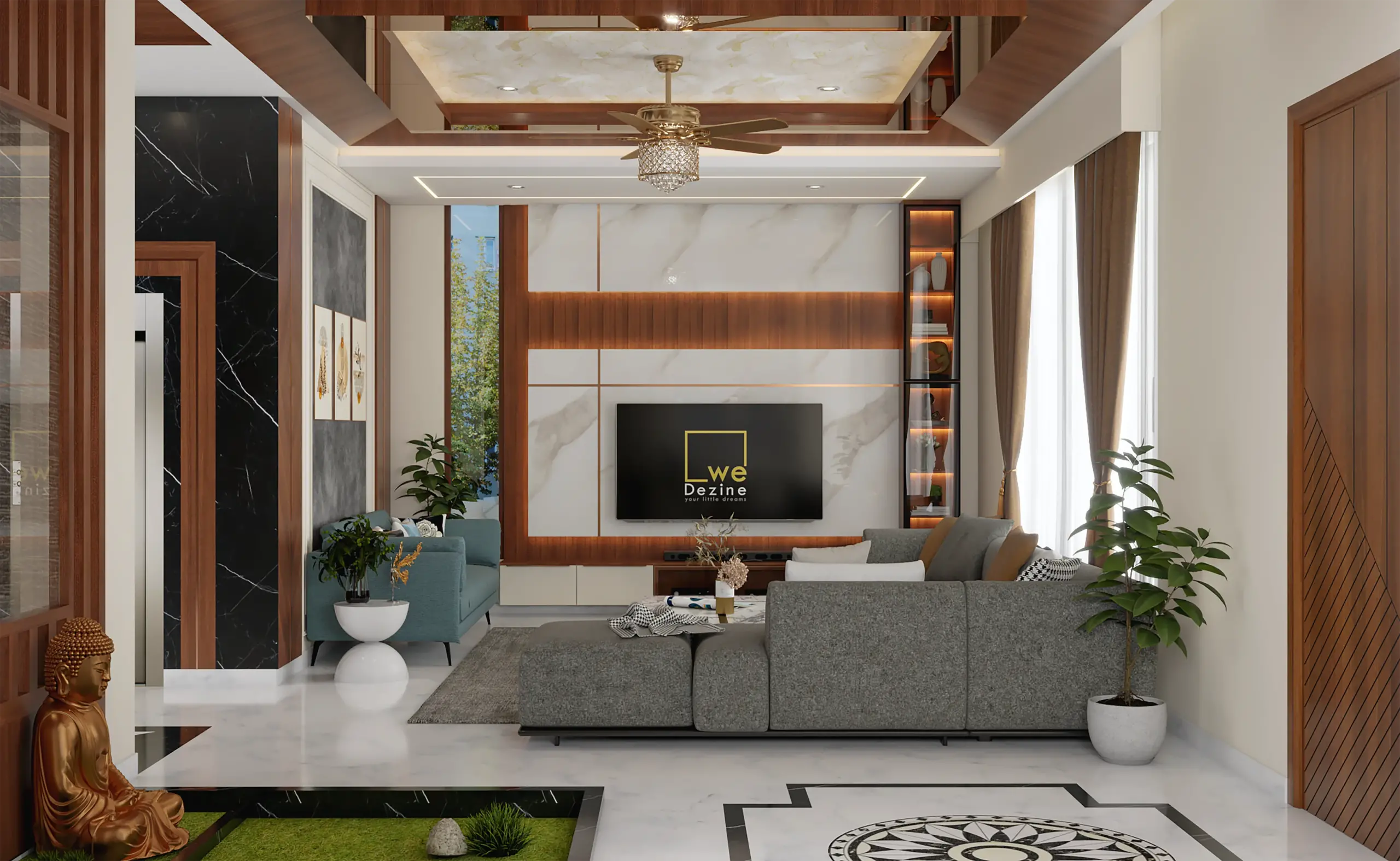 Vintage Vibes: Retro Living Room Interiors Bangalore