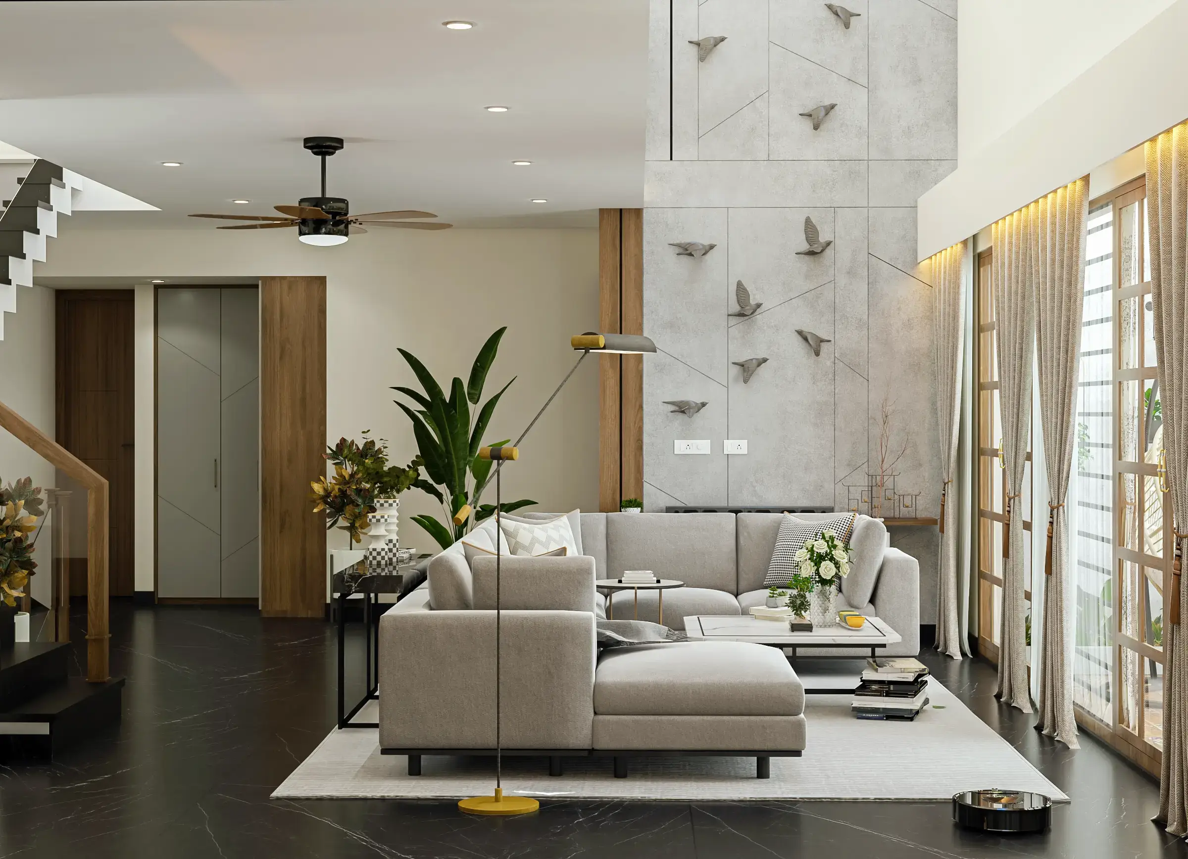 Designing a Living Room with Eclectic Flair: A Guide by WeDezine