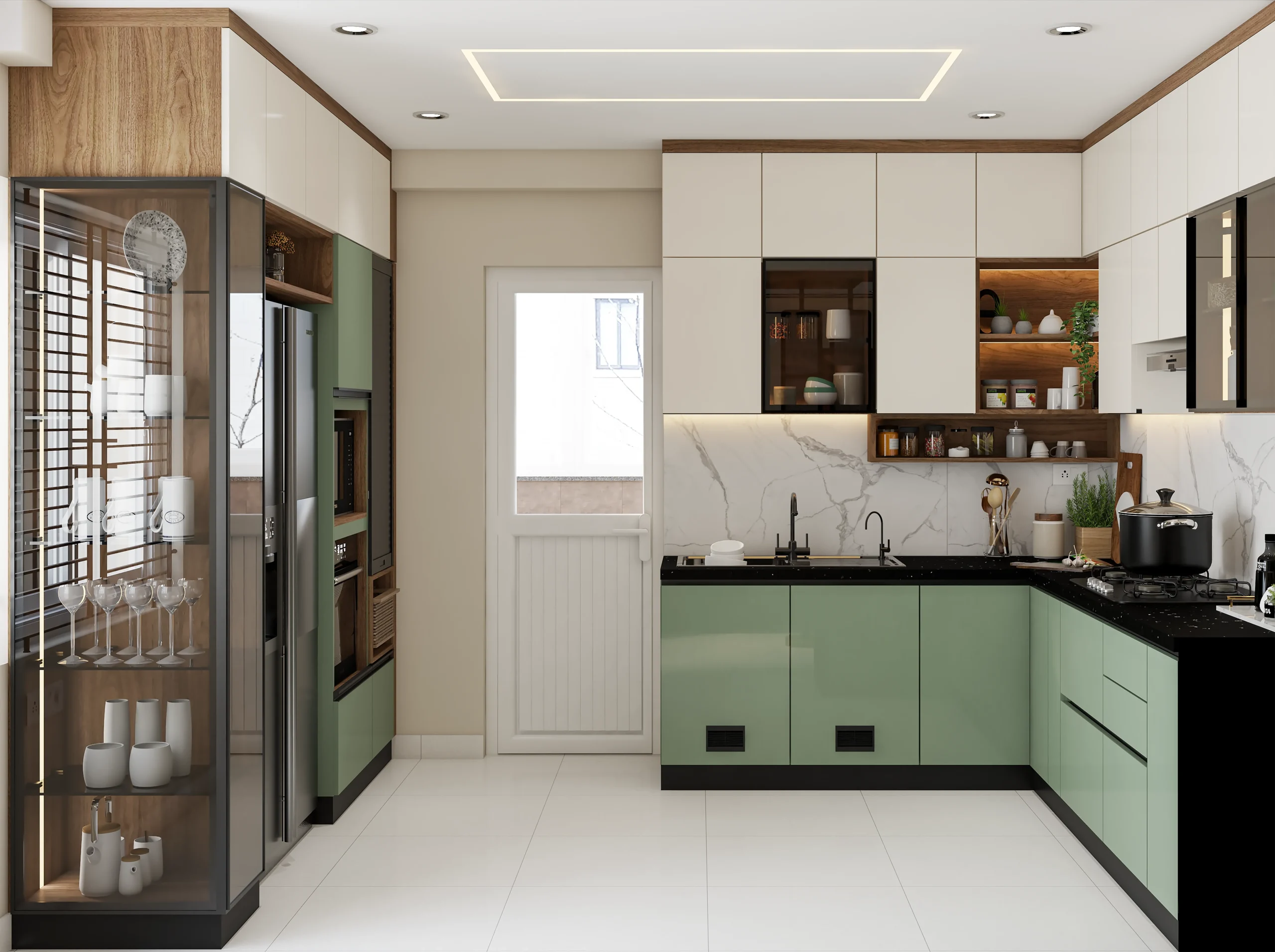 How to Style Open Kitchen Shelves | WeDezine Studio