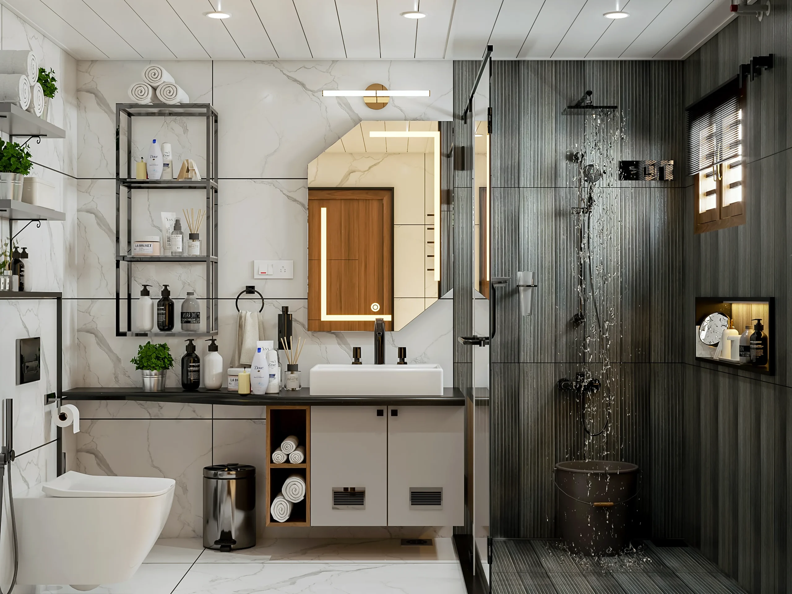 Wall-Mounted Shelves for Small Bathrooms: Maximizing Space with Style