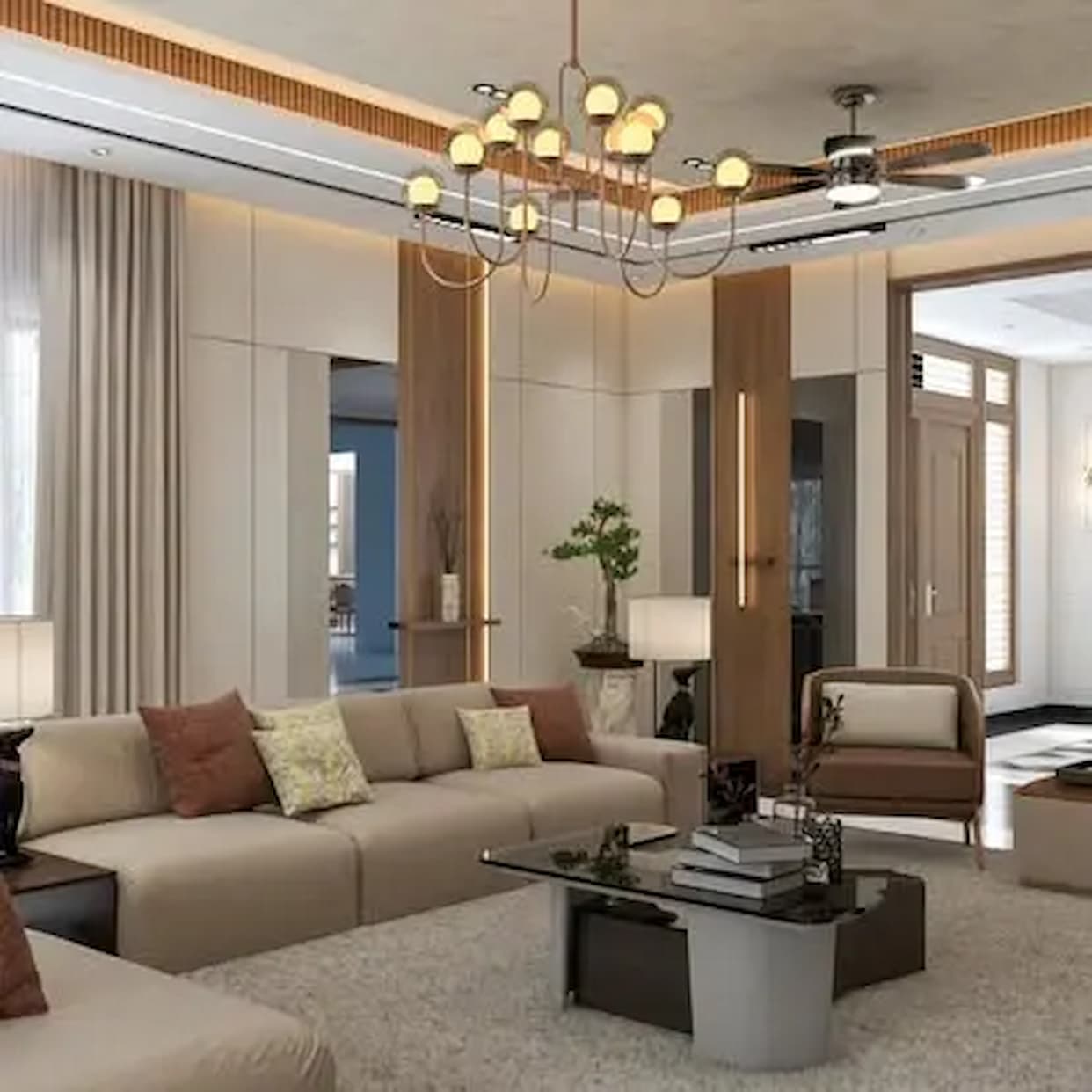 living room interior design bangalore