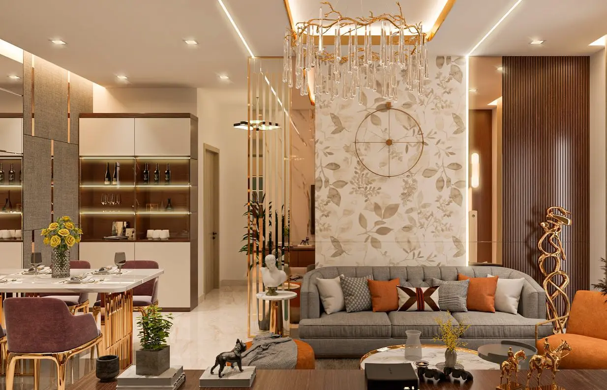 living room interior designers in bangalore