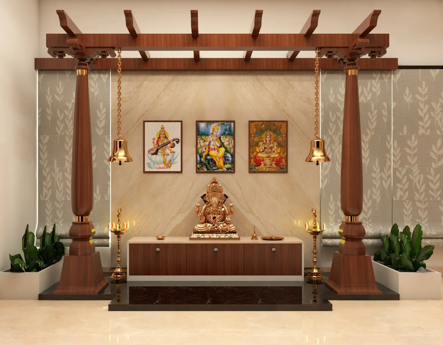 pooja room interior design