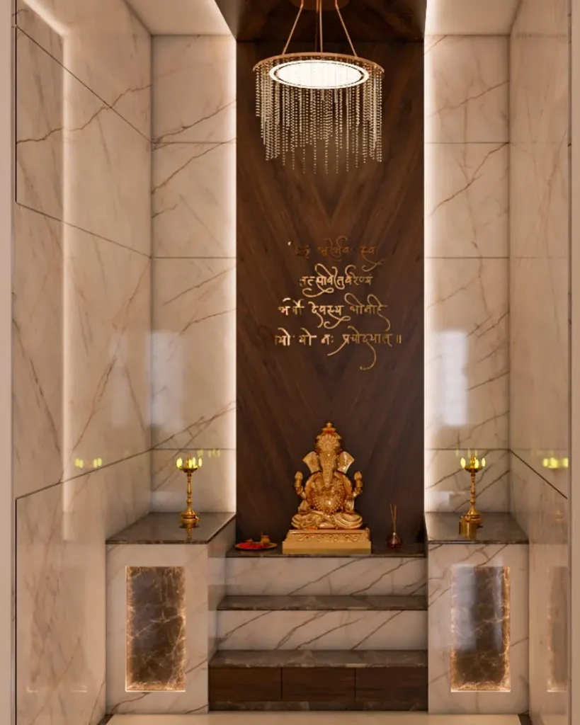 pooja room interior design