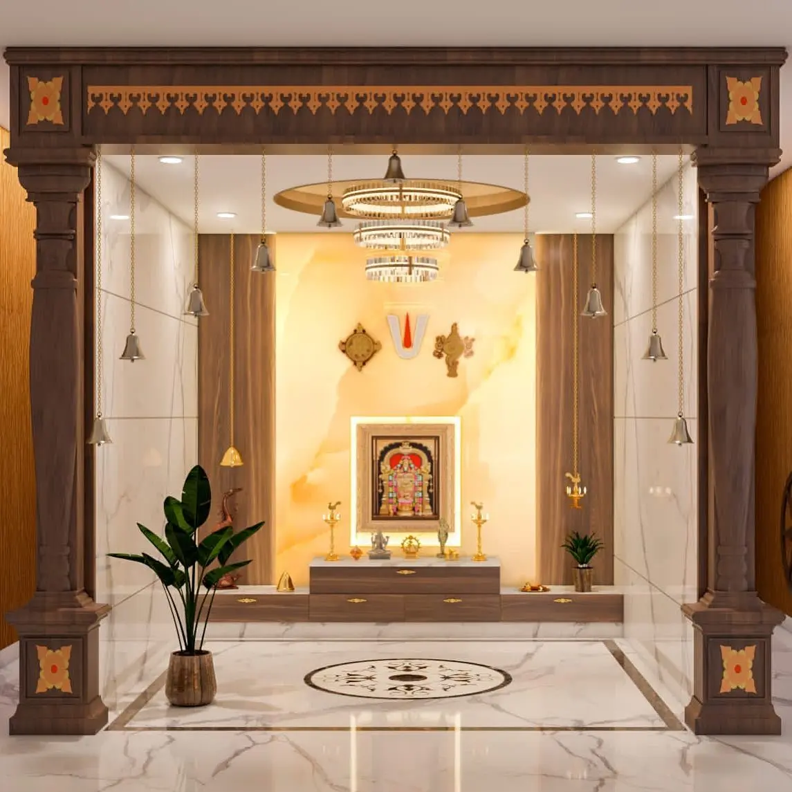 pooja room interior design