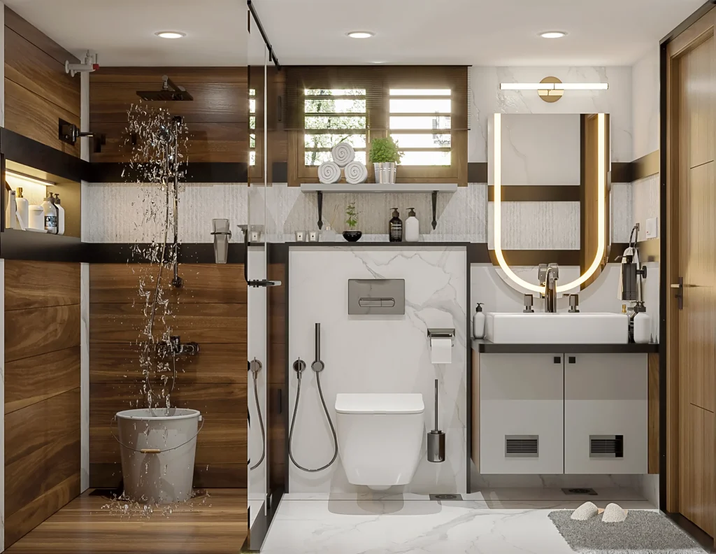 Home Interior Designers in Bangalore creating modern, stylish bathrooms.
