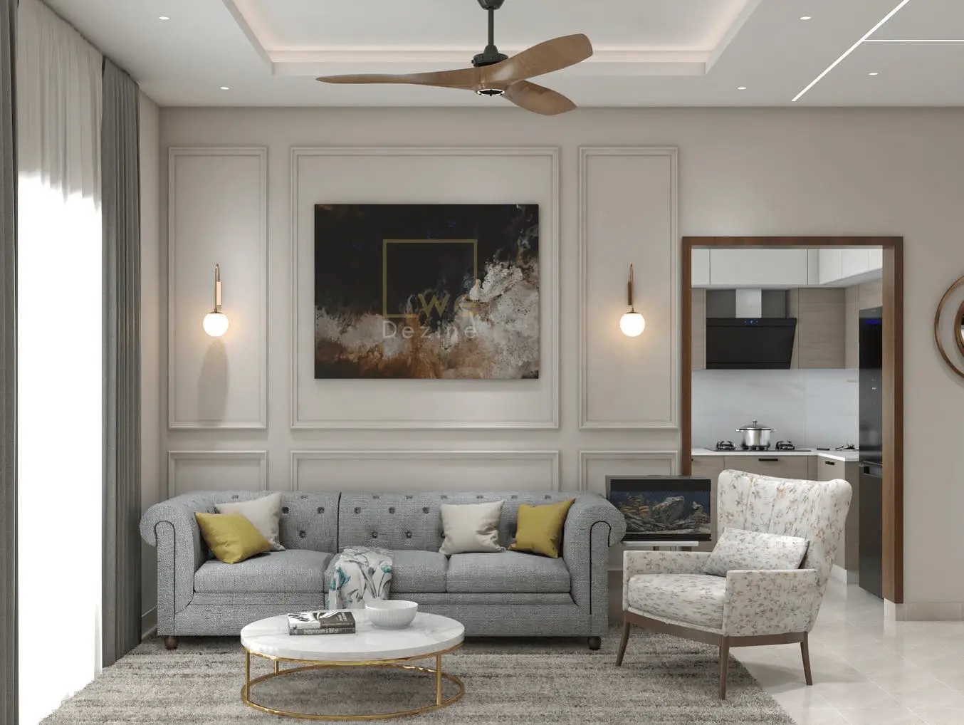 living room interior design bangalore