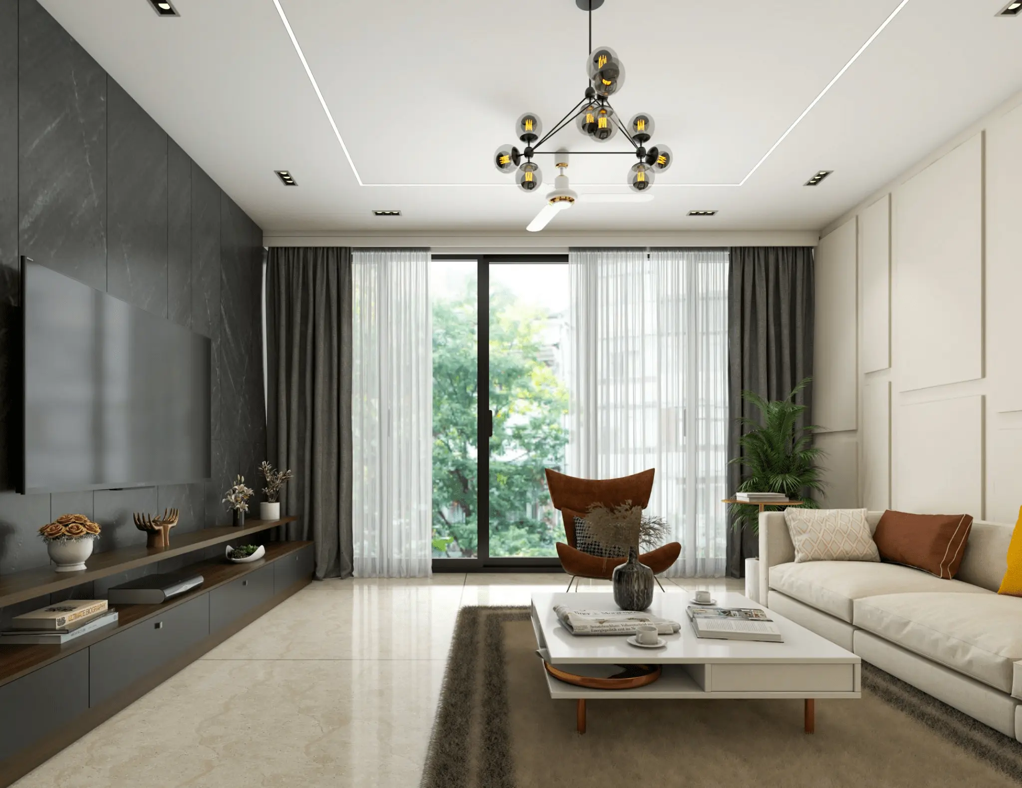 living room interior design in bangalore