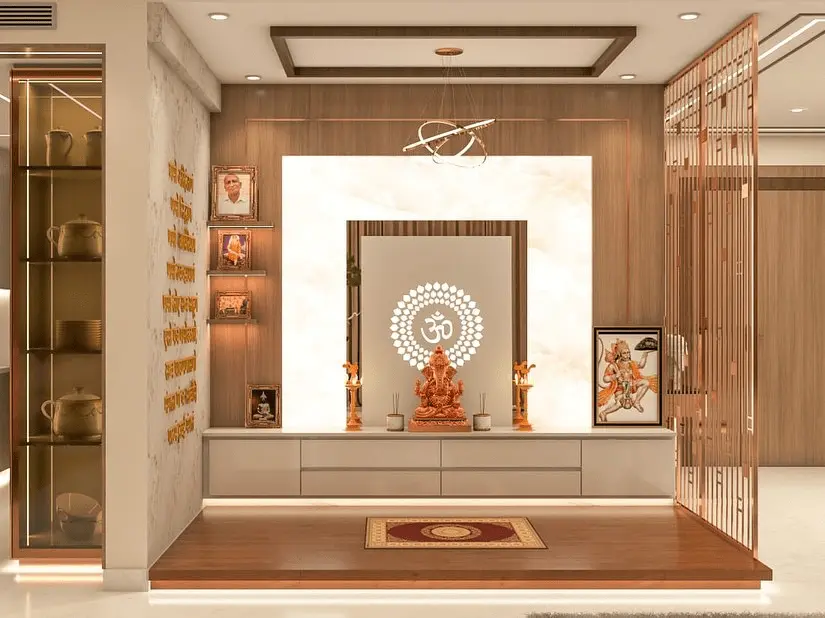 pooja room interior design