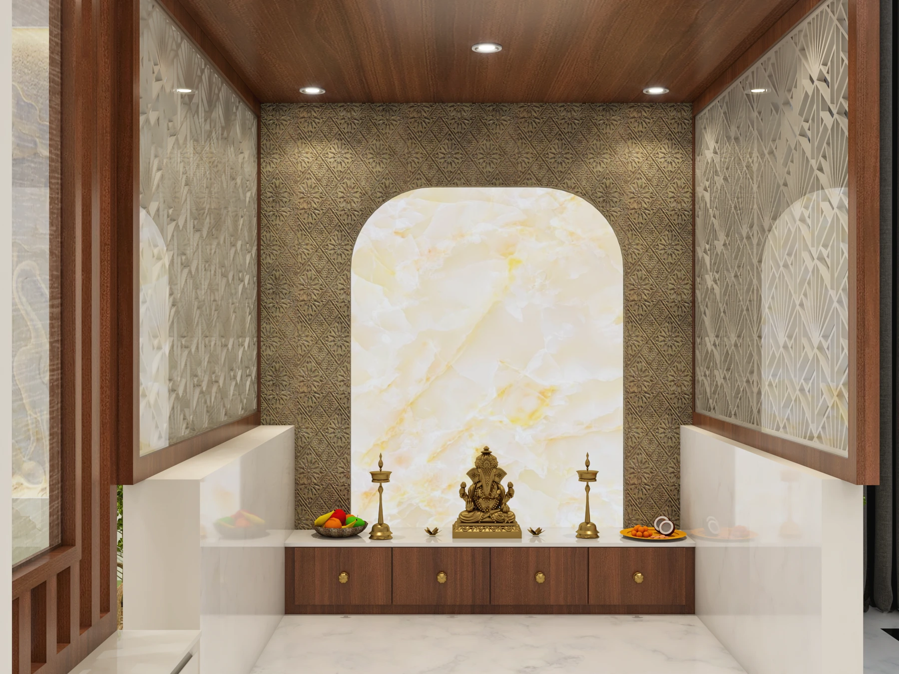 Pooja Room Designs in Bangalore