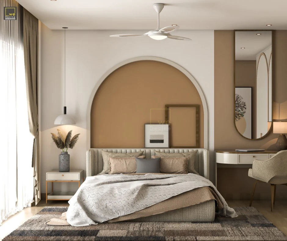 Modern bedroom designed by the best interior designer in Channagiri