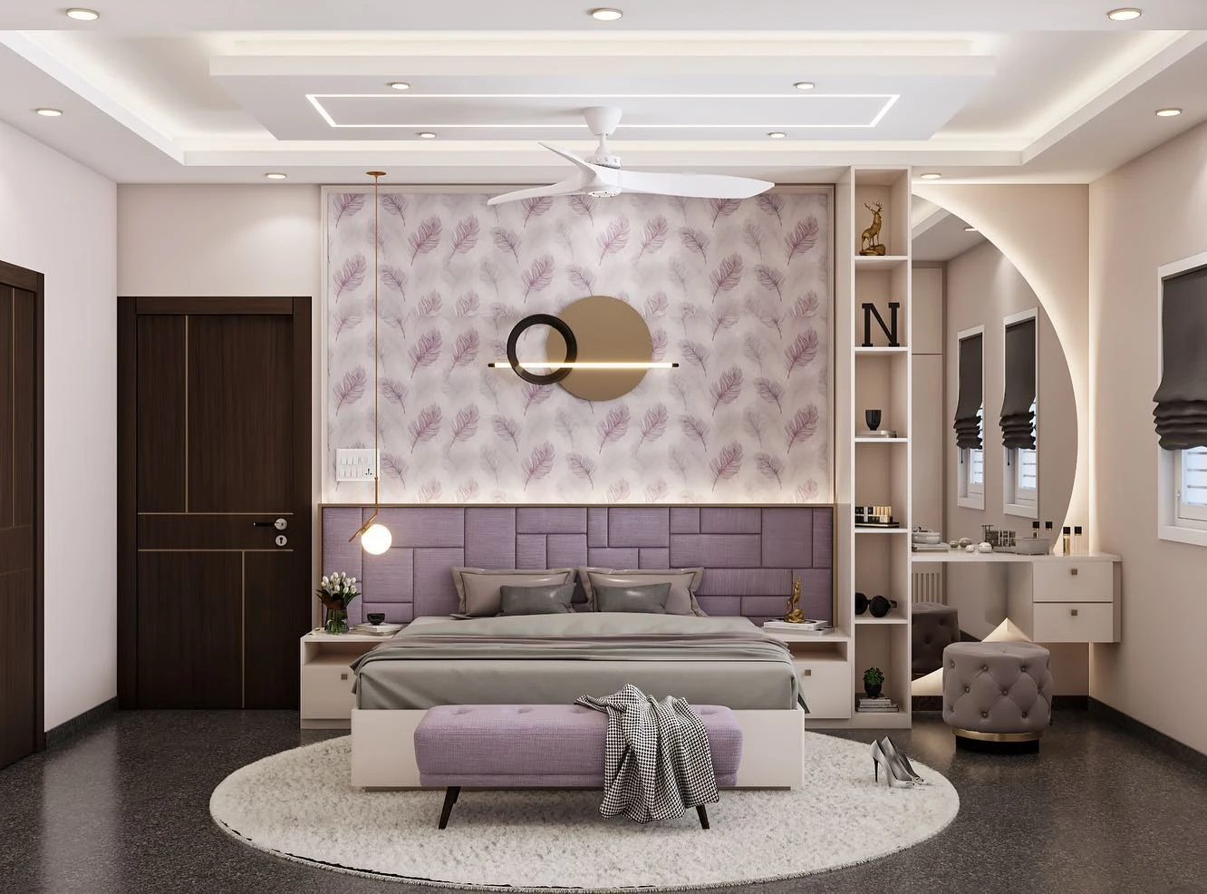 Interior designers in Bangalore creating modern bedroom