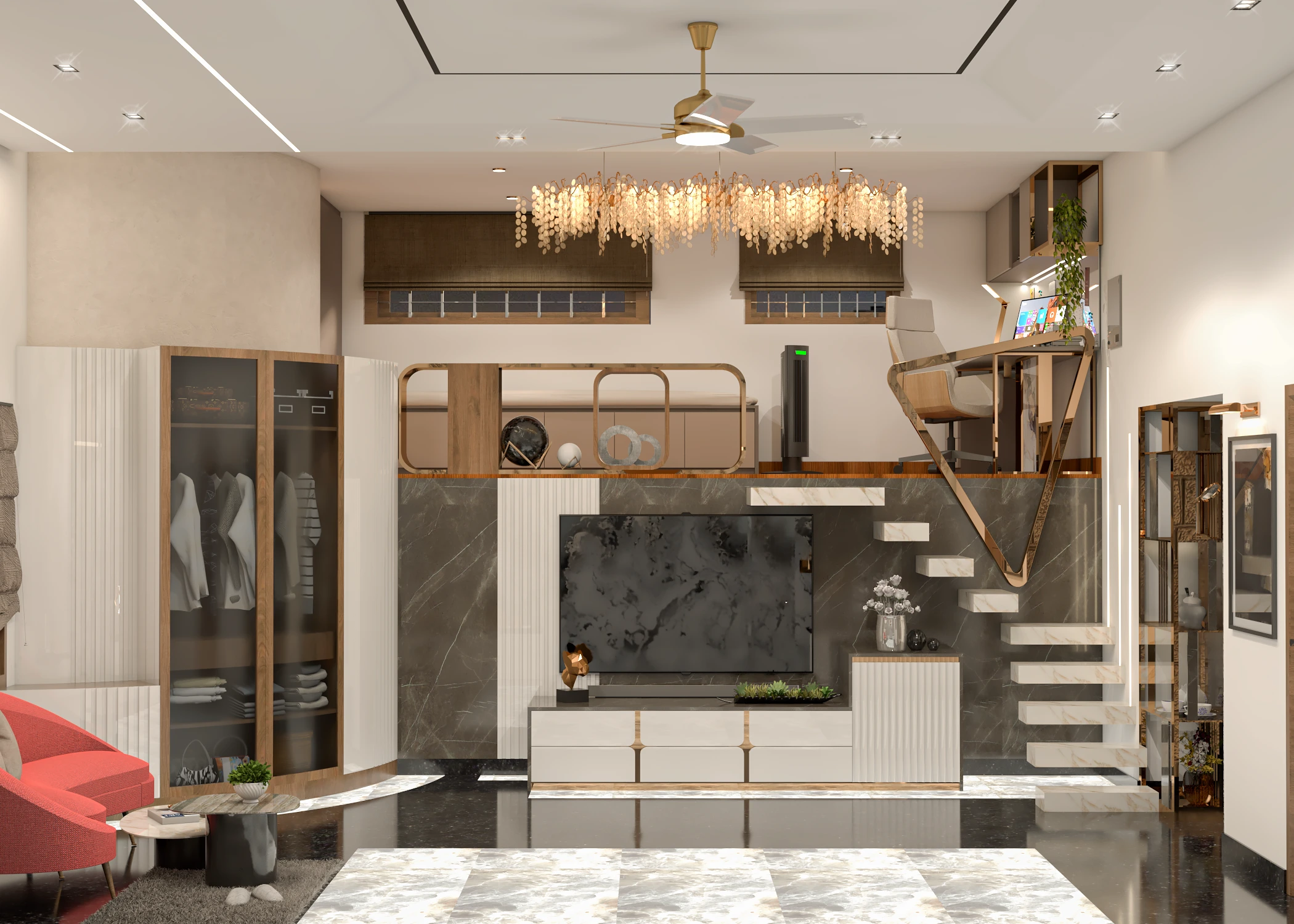 Luxury Interior Designers designing elegant homes in Shivamogga by WeDezine Studio.