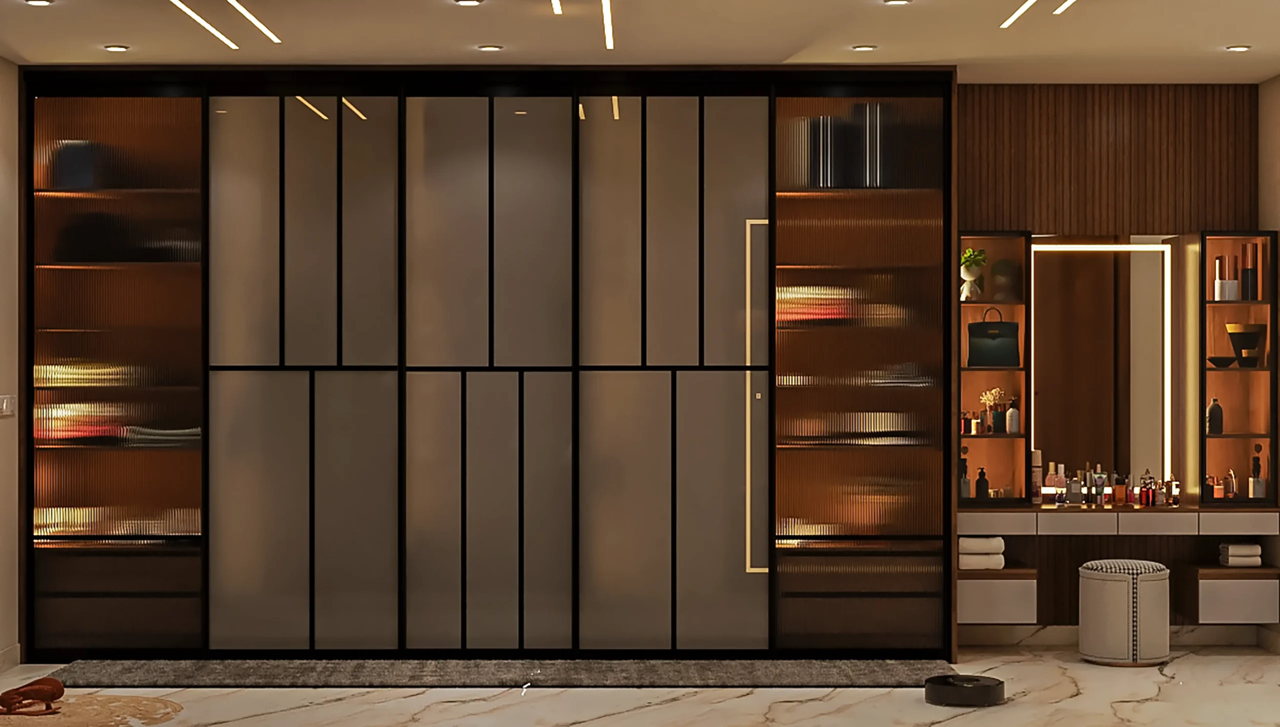 Modern apartment designed by Apartment Interior Designers in Shivamoga