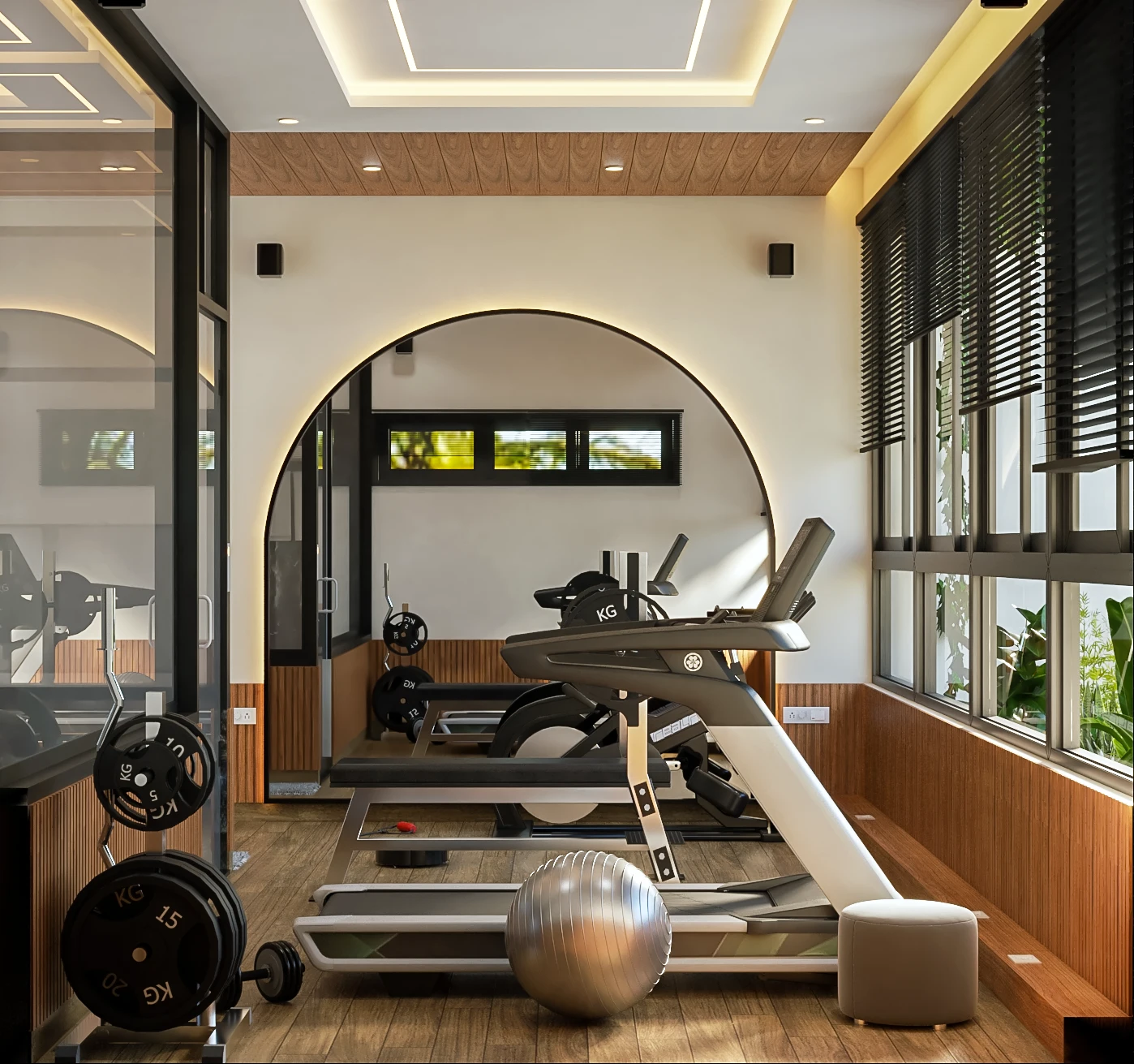 Modern luxury living room designed by Home Interior Designers in Bangalore