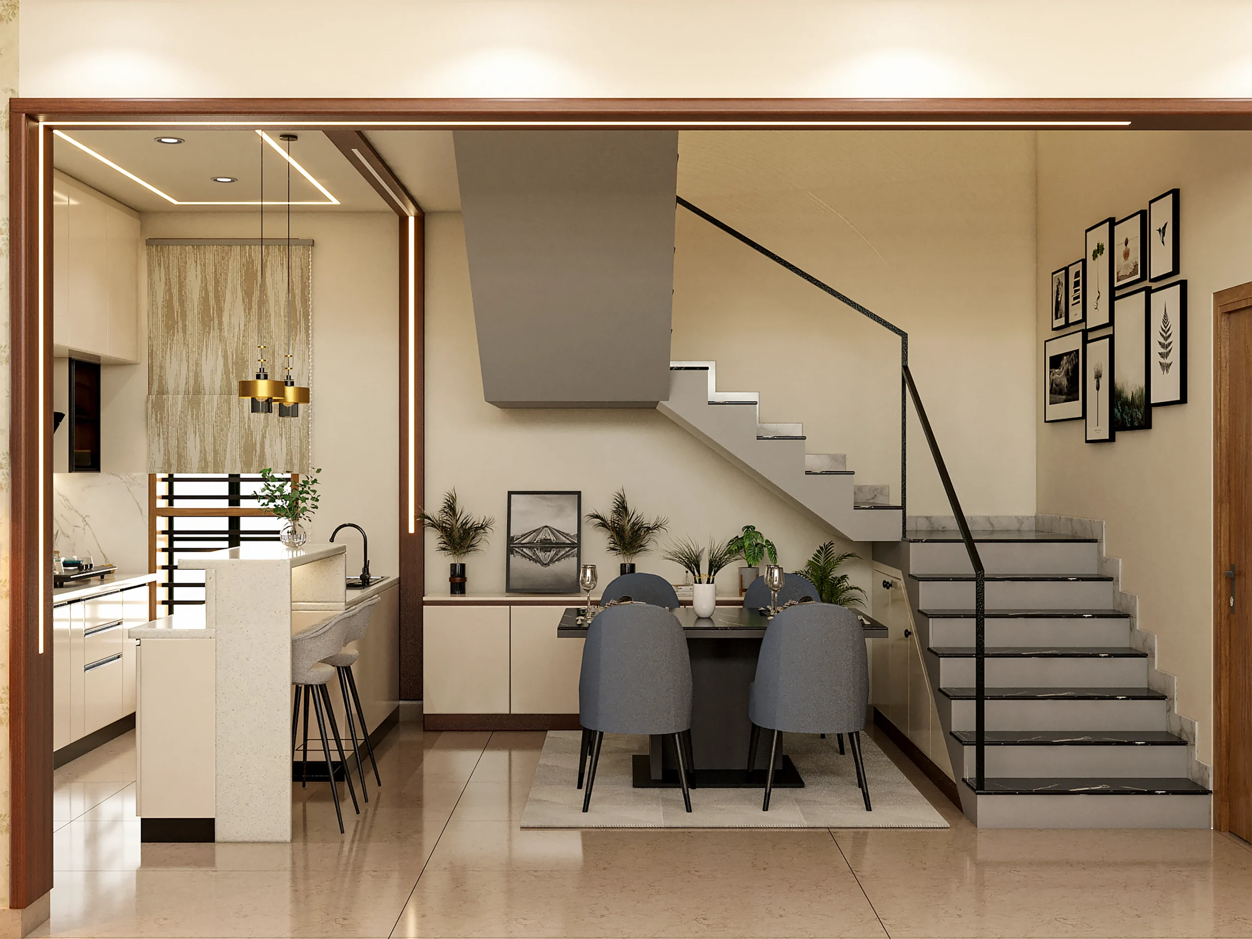 Designing Integrated Kitchen-Dining Spaces with the Best Interiors in Bangalore 