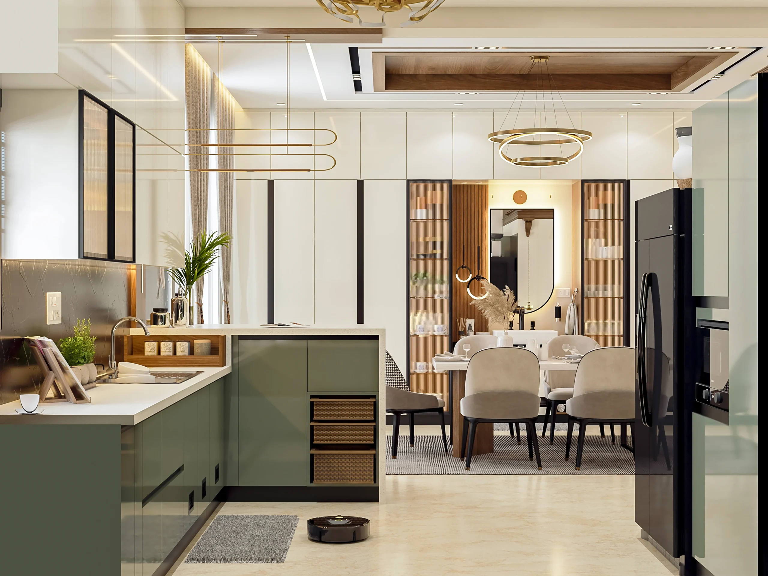 Modern modular kitchen showcasing Interior Design in Chitradurga