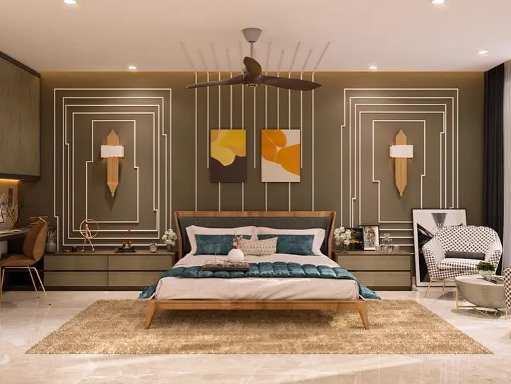 Best Interior Company Shivamoga luxury bedroom design
