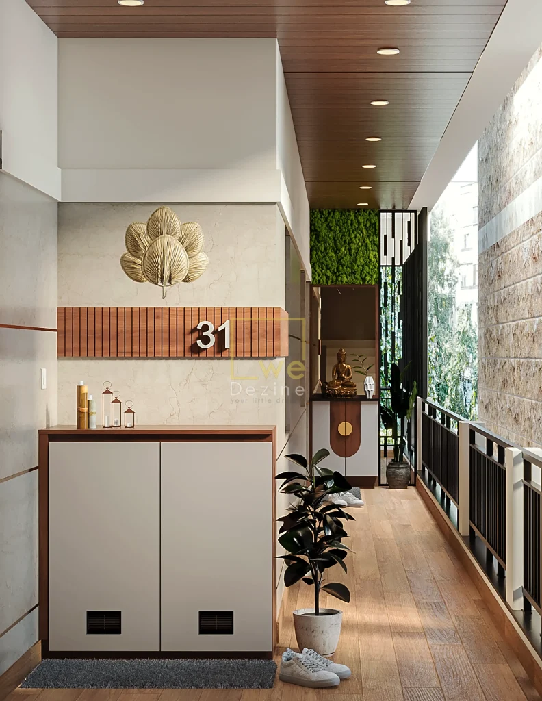 Functional foyer designed by Best Interior Designers in Bangalore