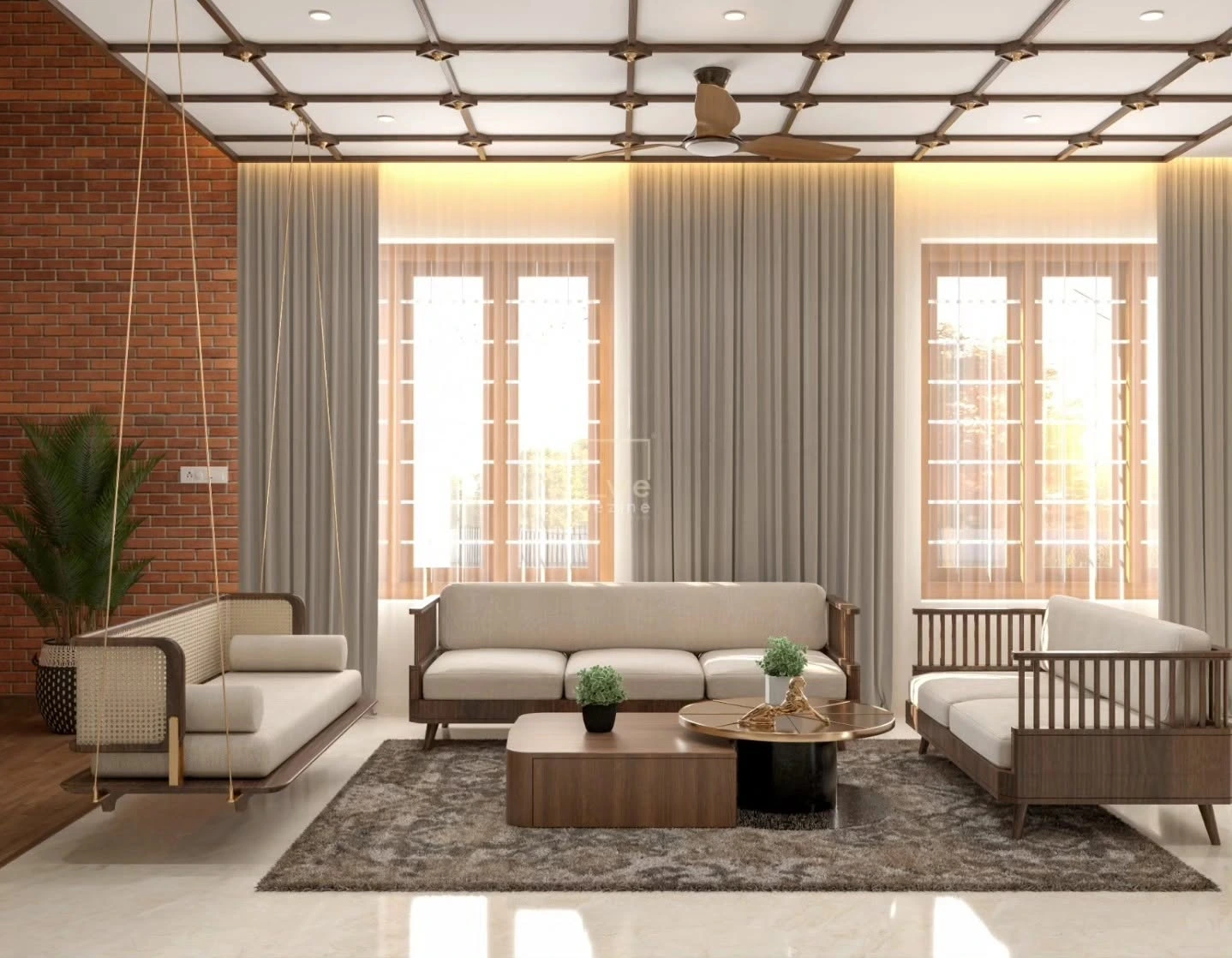 Modern living room interior by Interior Designers in Shimoga
