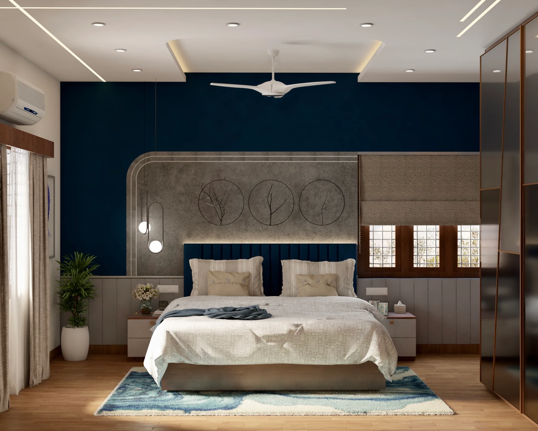 Luxury bedroom design by WeDezine Studio