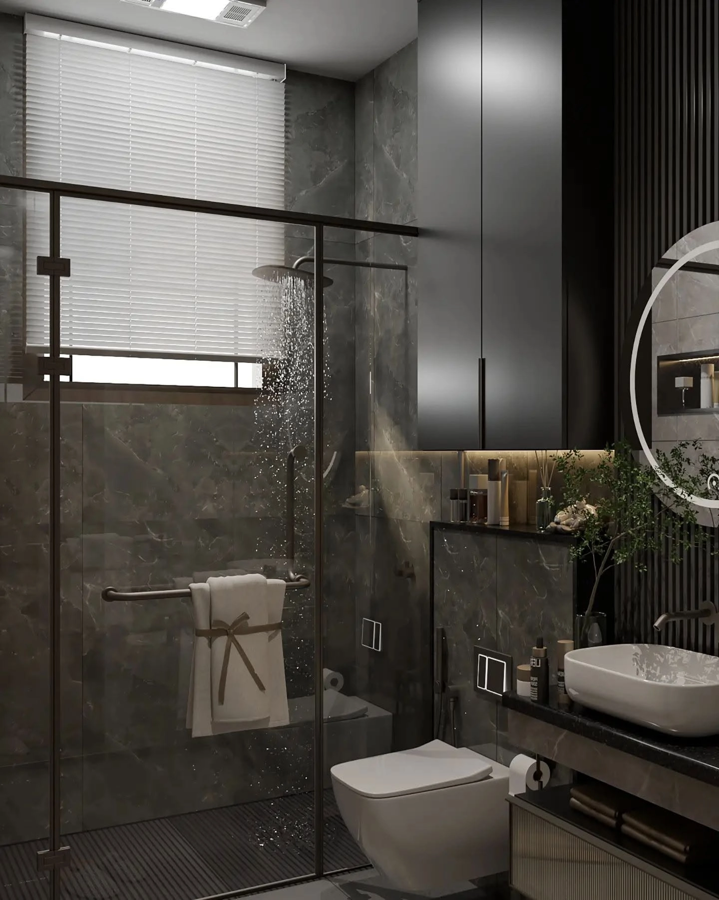 Luxury bathroom interior